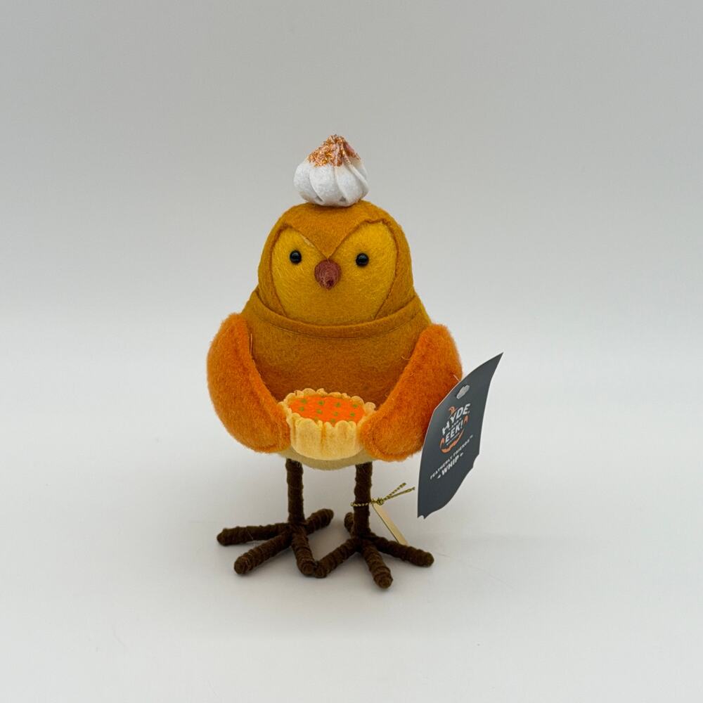Target Featherly Friends Pumpkin Pie Bird WHIP Fall Thanksgiving Harvest NWT